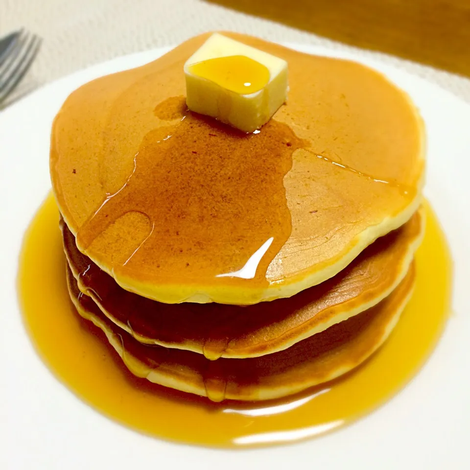 シンプルにホットケーキ♡|🍎ゆかりんご🍎さん