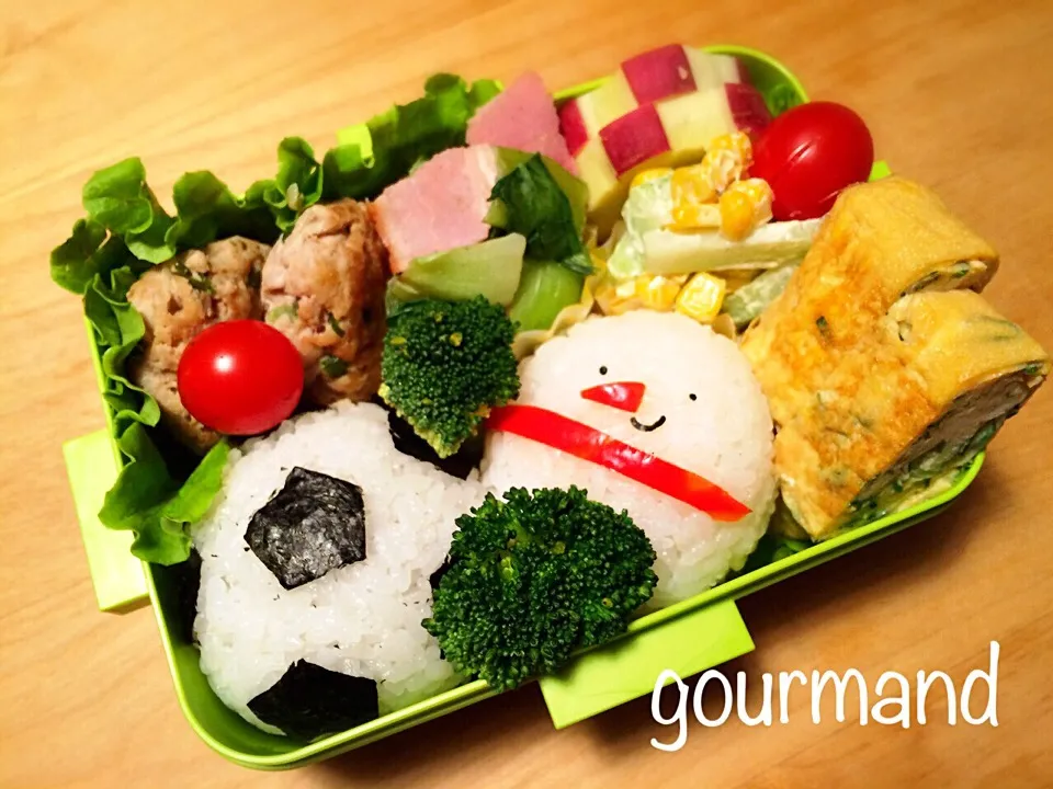 Snapdishの料理写真:2014.12.6 次男⚽️試合お弁当♪|プーティさん