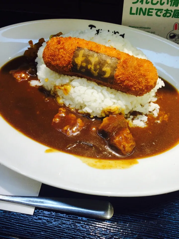 新大阪駅構内 焼肉たむら メンチカツカレー|くいちゃんさん