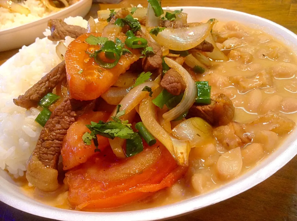 Frijoles con lomo saltado|Gisella Ashimineさん