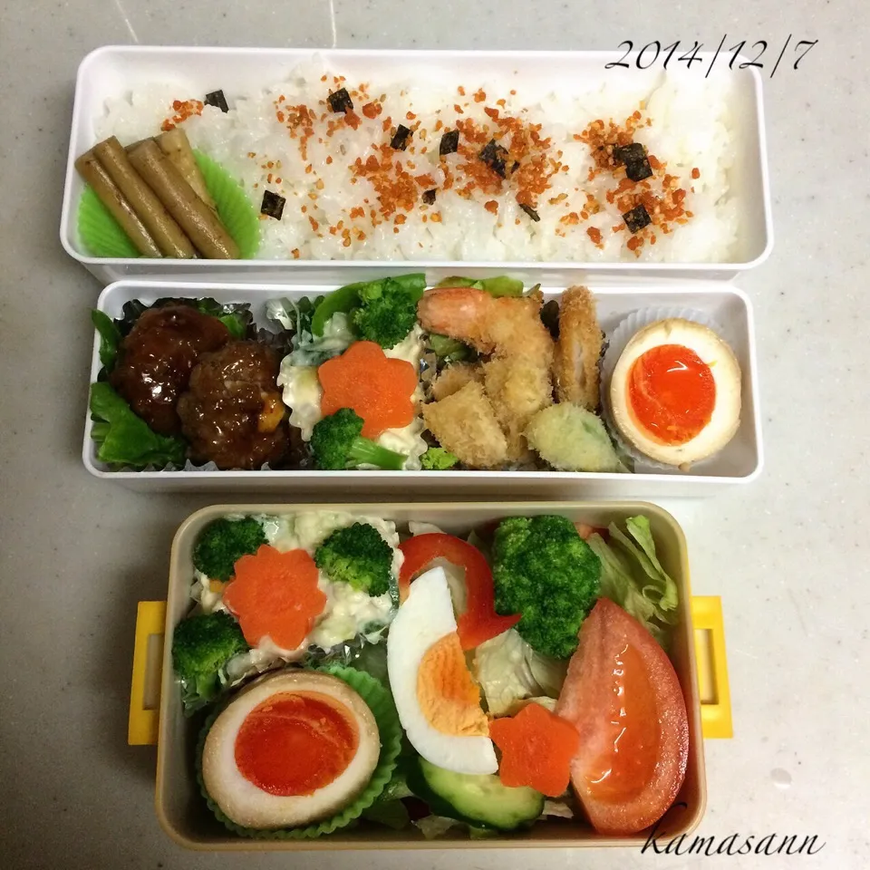 今日のお弁当(o^^o)ノ|かまさん