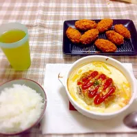 Snapdishの料理写真:カフェ風ハンバーググラタン|あおちゃんさん