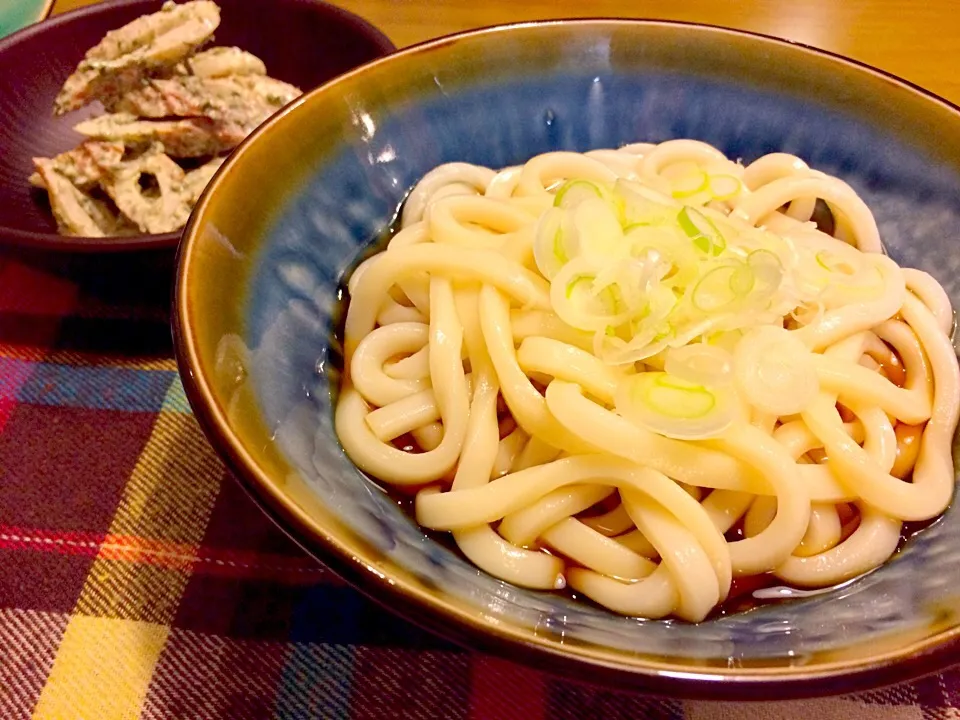 ぶっかけうどんで夕食🍚🍚|かずみさん