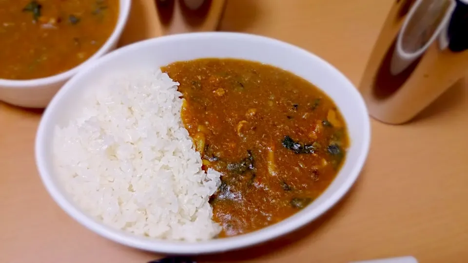 しめじとホウレン草のどろどろ野菜カレー|kurupaさん