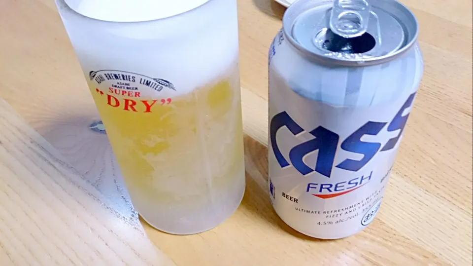 12/8 Korean beer (cass) #cass #beer|タップダンスシチーさん