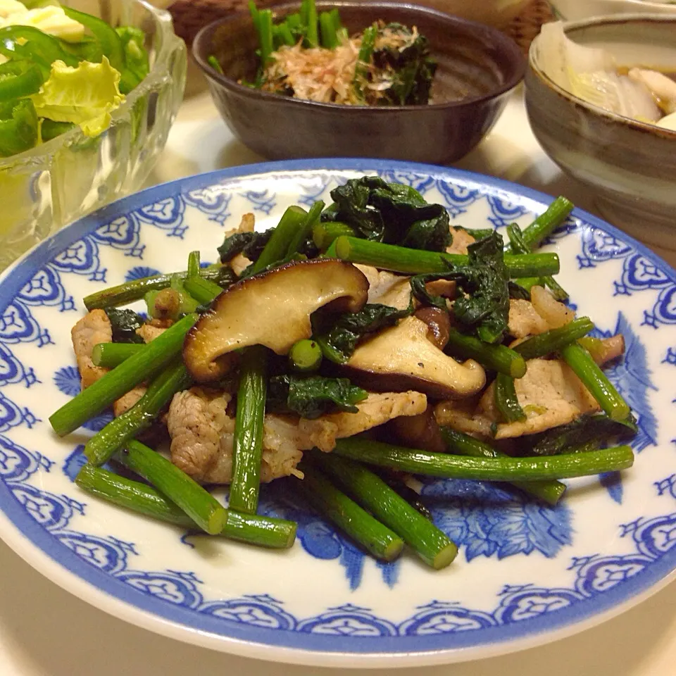 豚肉とニンニクの芽の炒め物|shozuuさん