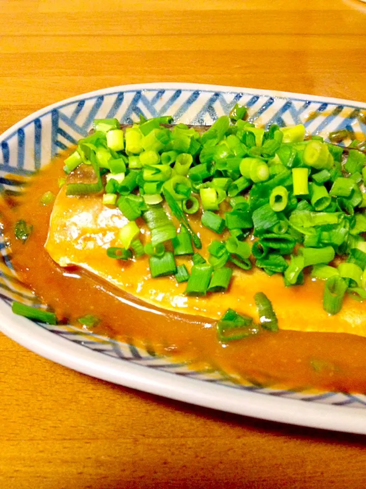 鯖の味噌煮🐟ネギ入り|まいりさん