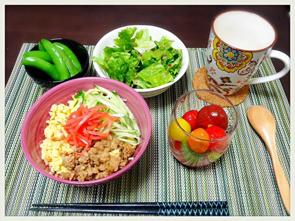 三色丼
カラフルトマトのマリネ|misaさん