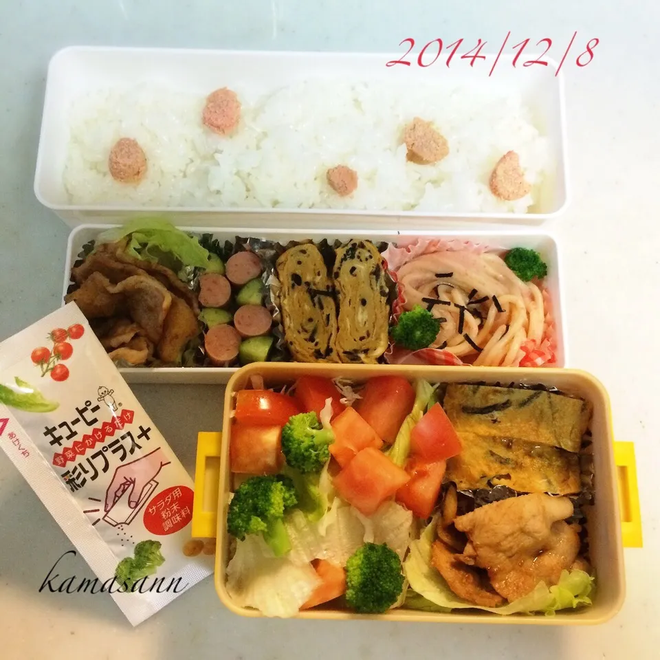 今日のお弁当〜でしたm(_ _)m|かまさん