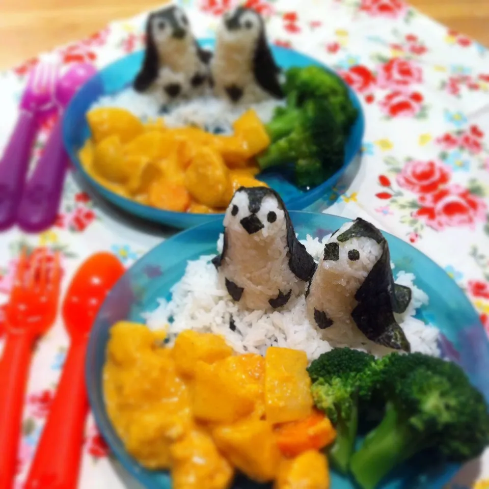 Penguin rice with chicken curry|Carol Liさん