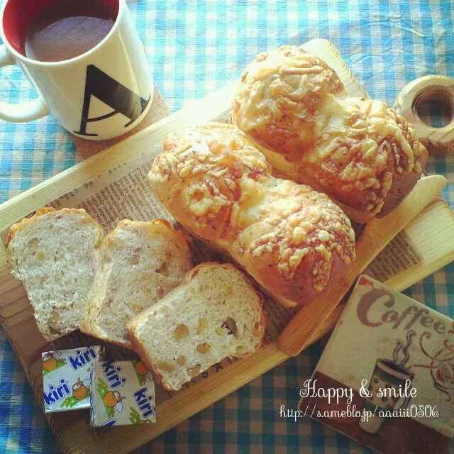 クルミとチーズのミニパンde朝ごはん☆|☆AI ☆さん