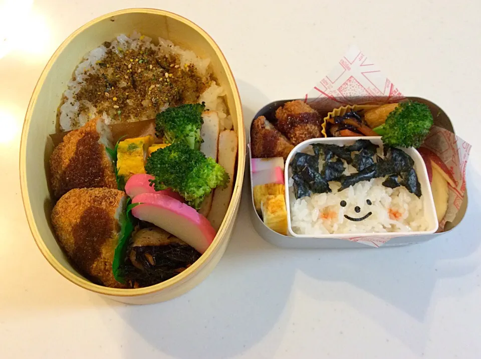 Snapdishの料理写真:パパと息子のお弁当|サチさん