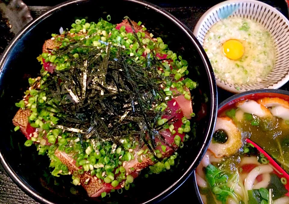 炙り鰤丼と博多うどん|ヒロさん