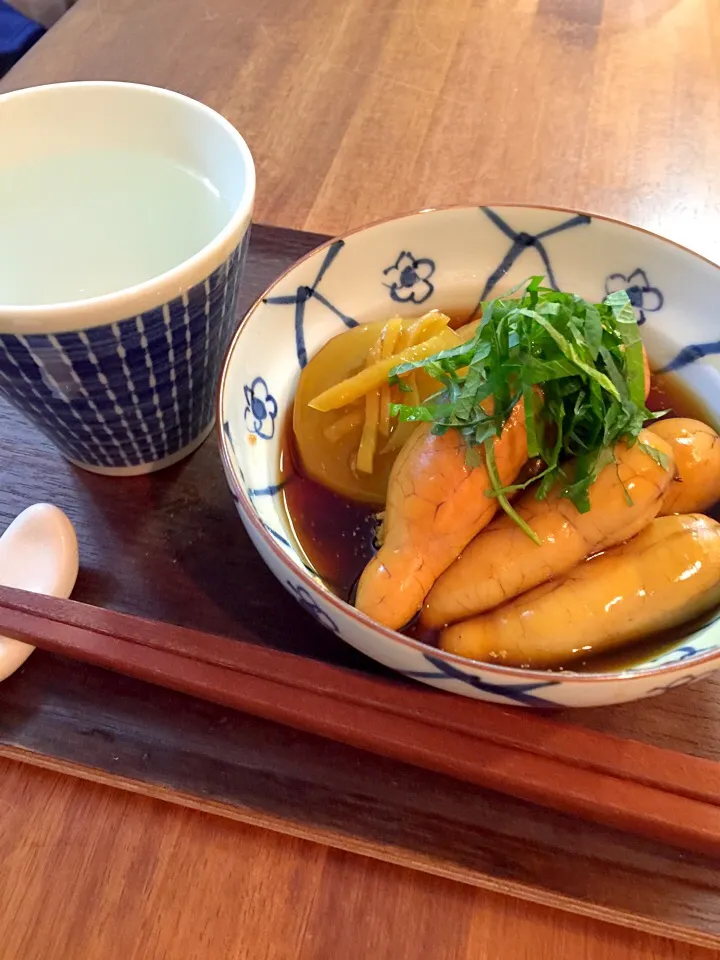 ♡黒糖焼酎レントとたらこの煮付け♡|accoさん