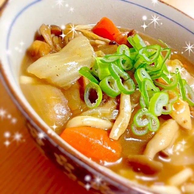 残りカレーでお蕎麦屋さんのカレーうどん♬|🍓ふみふみ🍓さん