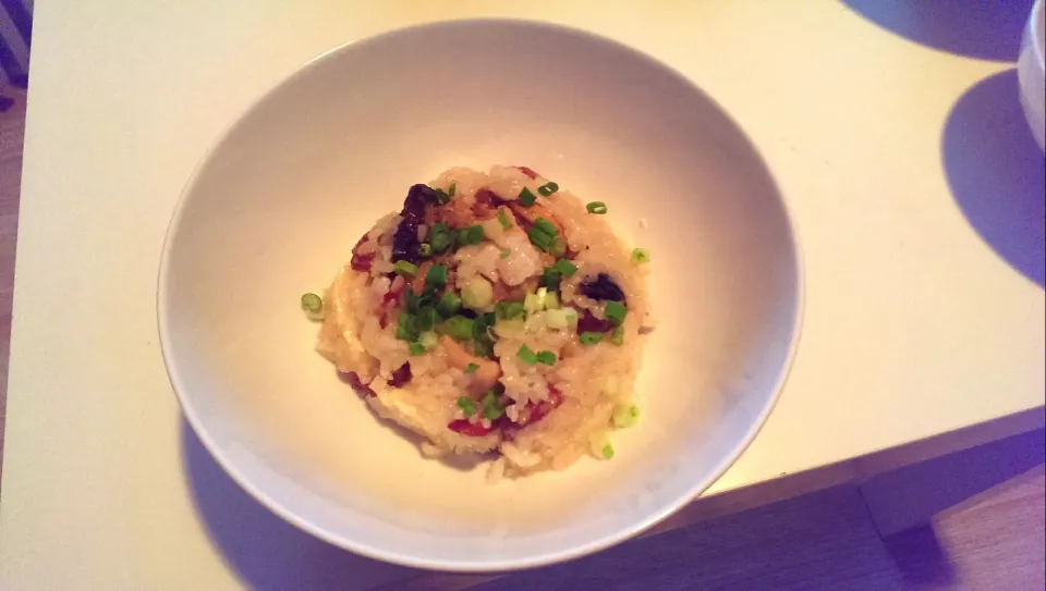 Chicken and mushroom sticky rice|Jing Ouさん