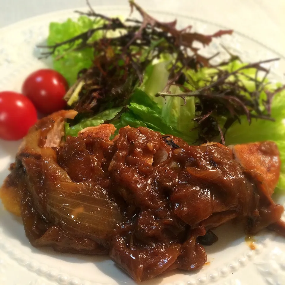 Snapdishの料理写真:鶏胸肉のカレー煮|志野さん