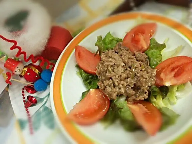 野菜といただくビーフソテー 香味ソース|よっしー(=^ェ^=)さん