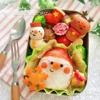 ＊簡単サンタおにぎり de クリスマス弁当＊