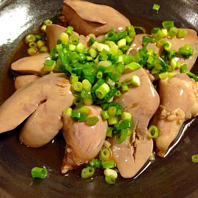 鶏レバーポン酢 中華蕎麦 銀時 Snapdish スナップディッシュ Id Atv01a