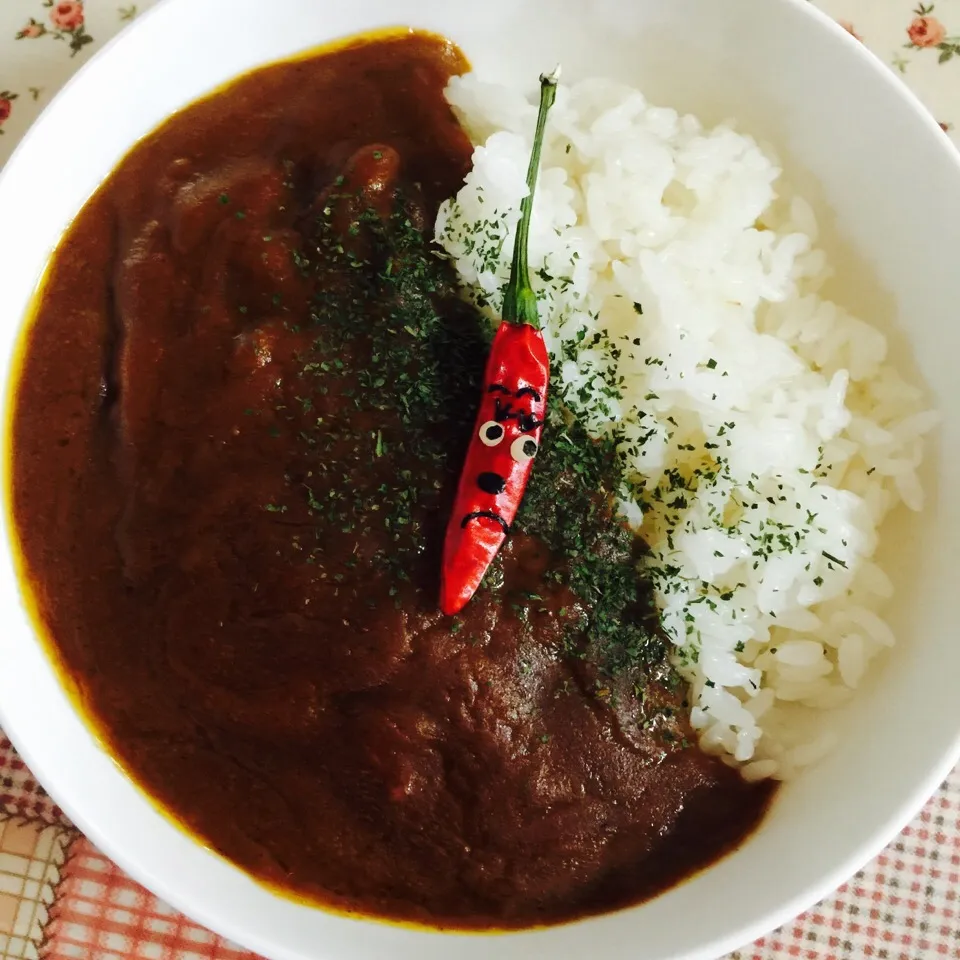 大馬鹿ヤローカレー🍛唐辛子クン付き🔥|＊ゆみしぼり＊さん