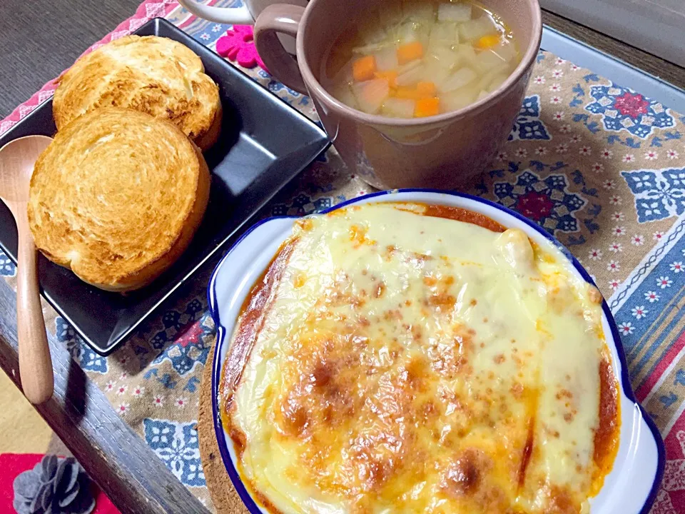 妹おこしやす♫笑 妹の好物グラタンランチ☆|みーこさん