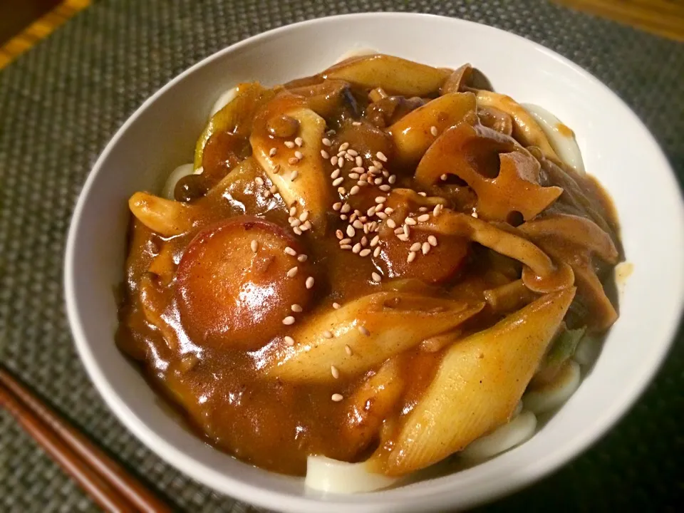 秋カレーうどん|たんたんさん