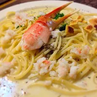 Snapdishの料理写真:蟹みそクリームパスタon蟹の爪|Muckさん