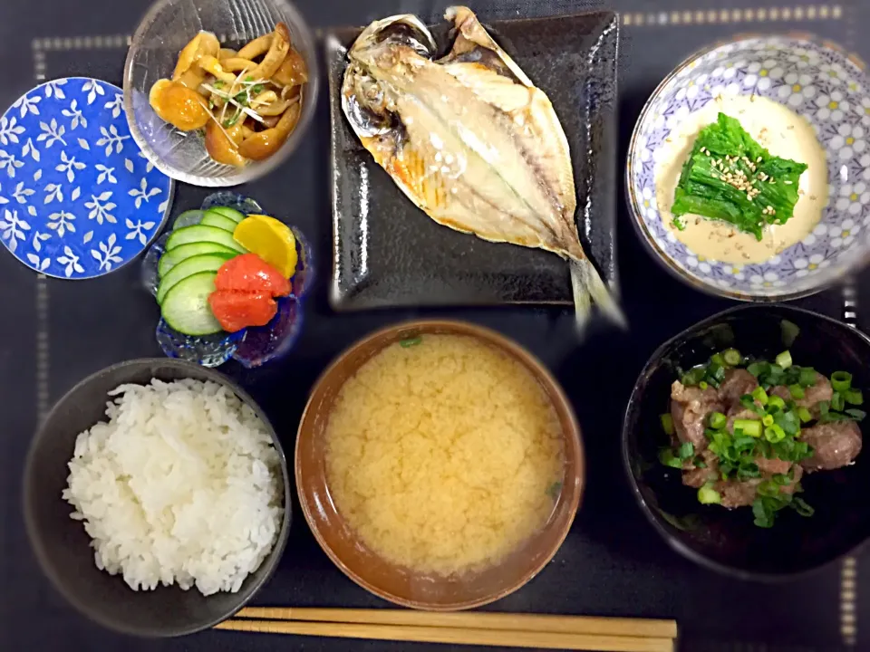 あじの開き定食っ|あやさん