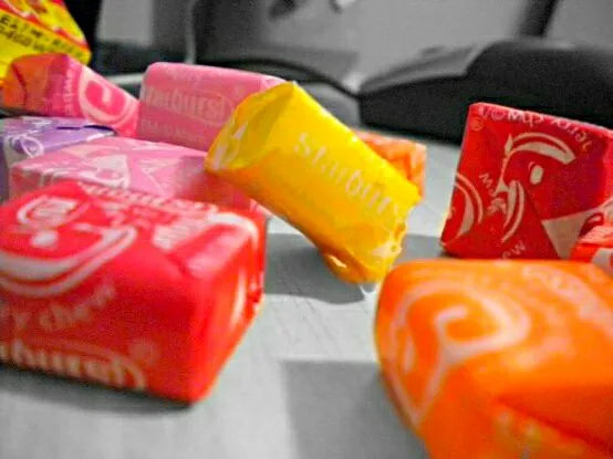 Fruity Candy 🍬 #Snack/Teatime My Favorite Starburst 🌟 🌟 🌟 Pink is My Favorite 🍓 🍃 🍊 🍃 🍋|Alisha GodsglamGirl Matthewsさん