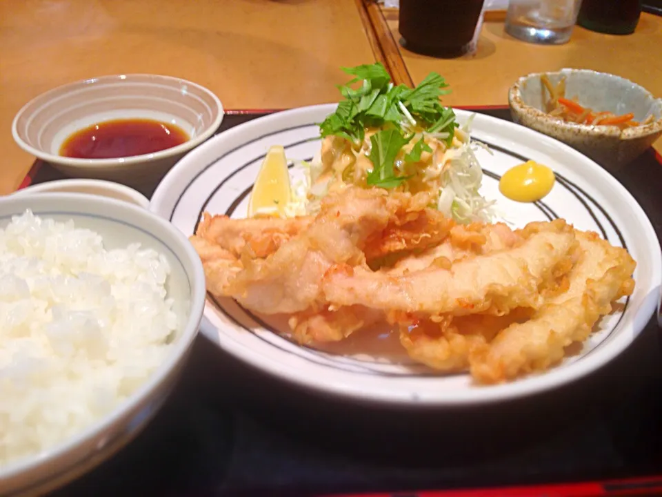 鶏天定食|しょうさん