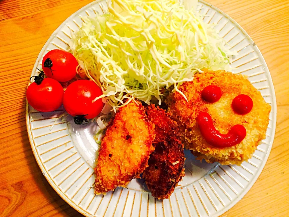 コロッケと里芋のハムはさみ揚げ🍴|toramamさん