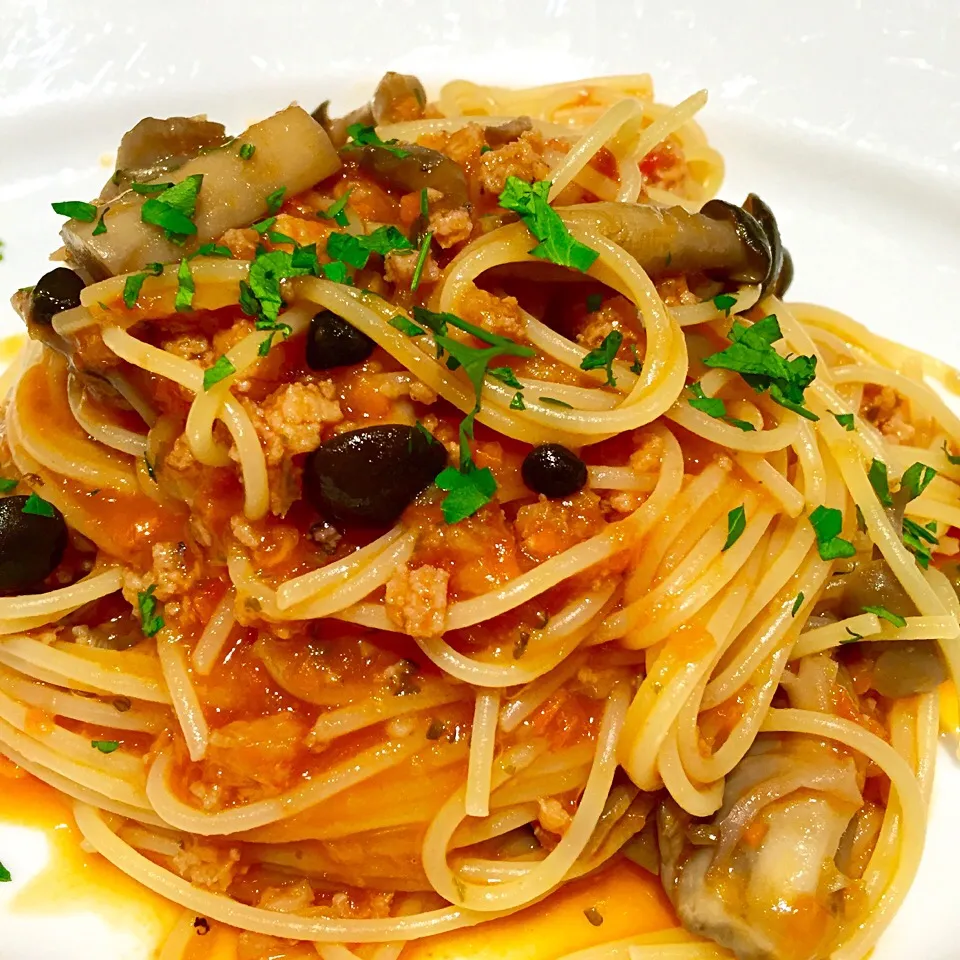 魚介トマトソースのスパゲッティ|Cnoさん