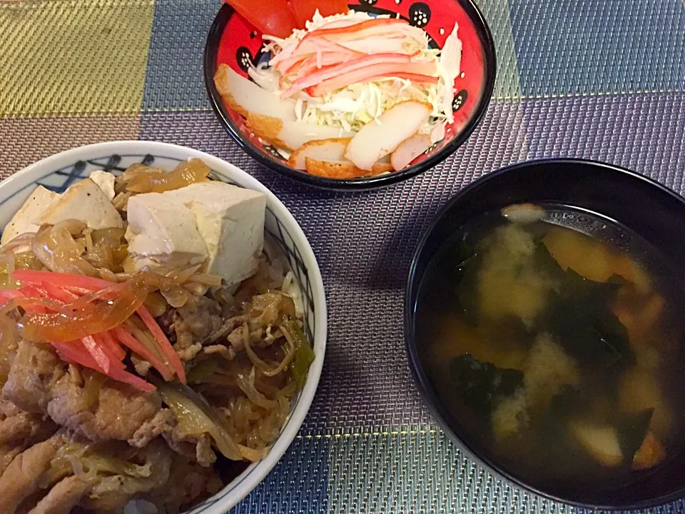 Snapdishの料理写真:すき焼き豚丼|shenhuaさん