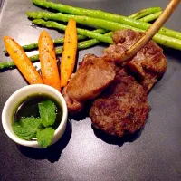 Lamb with vegetables and mint sauce|Eleven Two & Co.さん