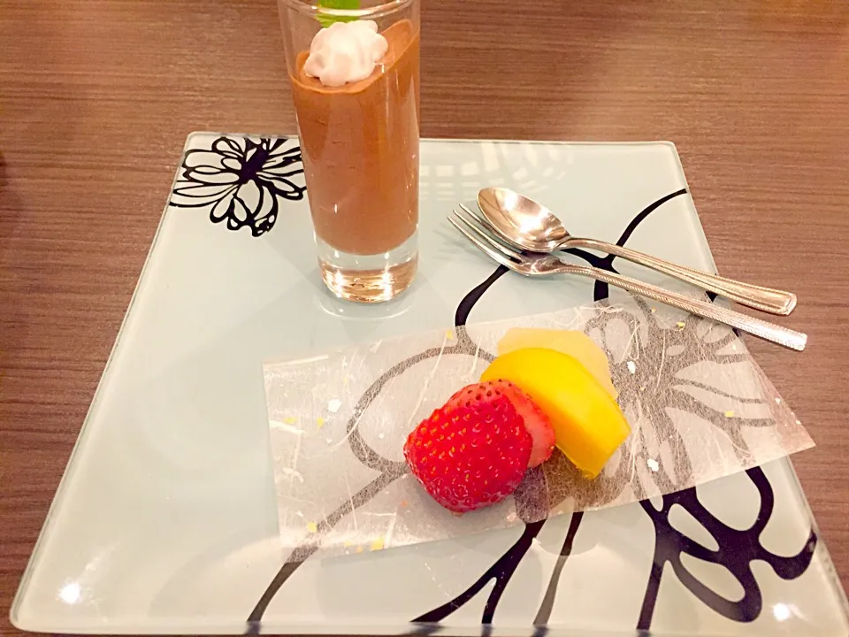 Snapdishの料理写真:花紋♡チョコレートムース|Ｓatsukiさん