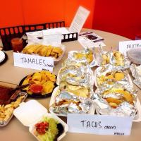 Int'l potluck party at work - Mexican. 職場のインターナショナル持ち寄りパーティーにて。メキシコ料理
