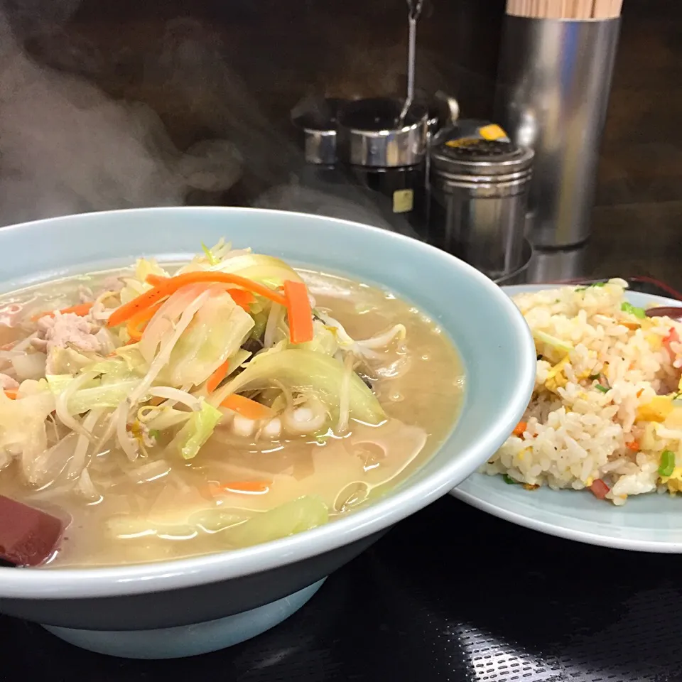 チャンポン麺 + ミニ焼きめし|Mr Tさん