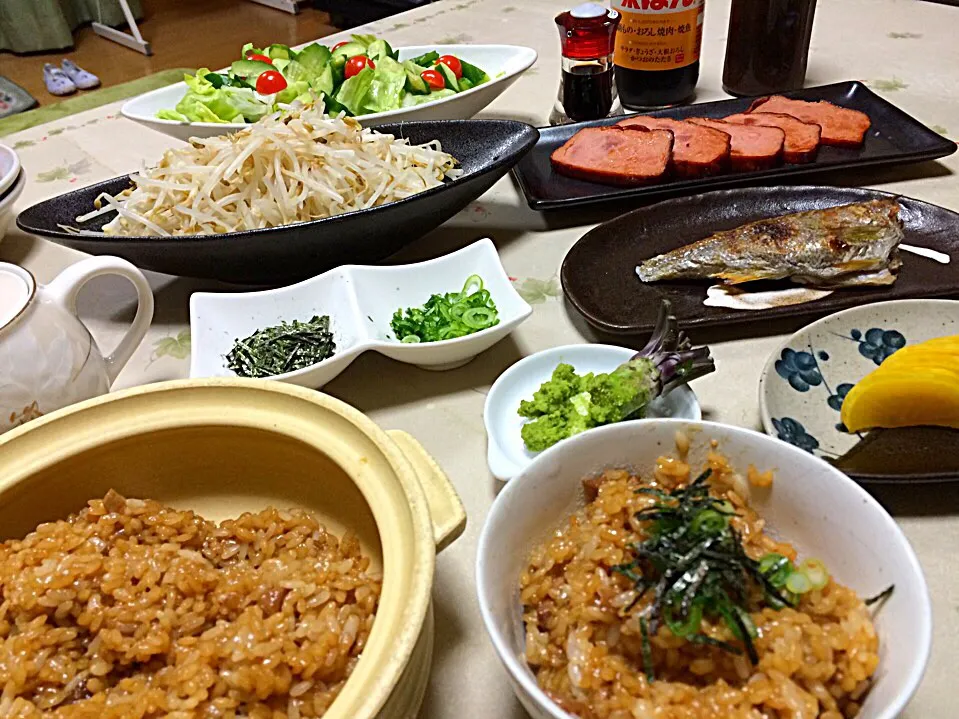 鳥コーチンご飯と、のどぐろの塩焼きメニュー🍀|makoさん