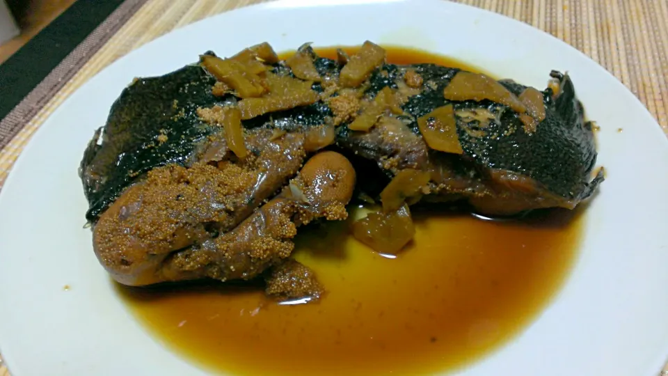 子持ちカレイの煮物|グルオさん