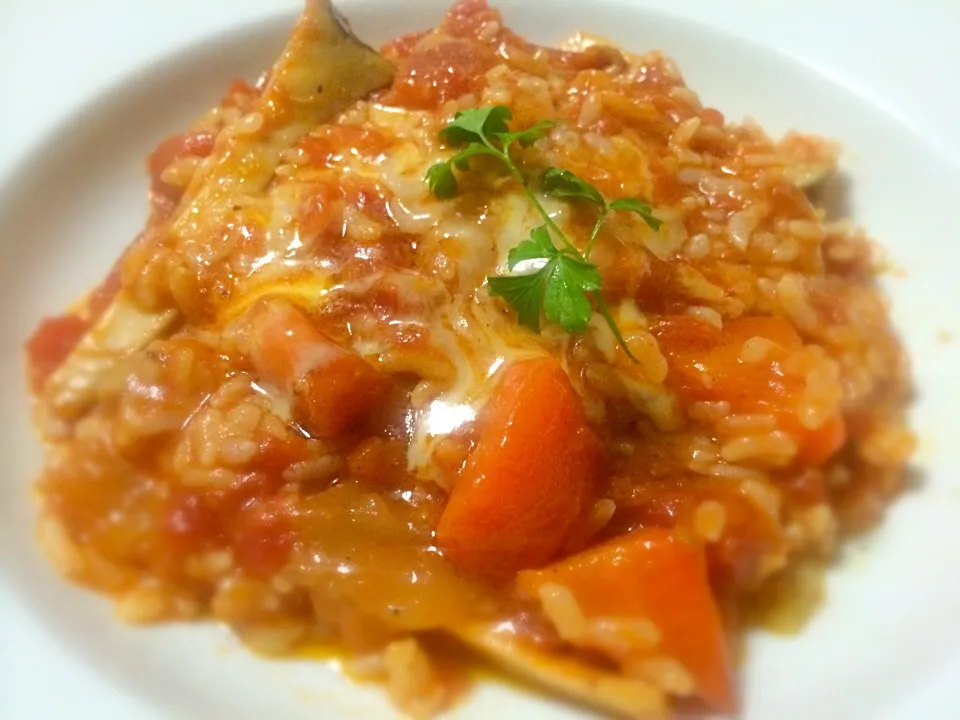 Snapdishの料理写真:Italian tomato risotto|Masakiさん