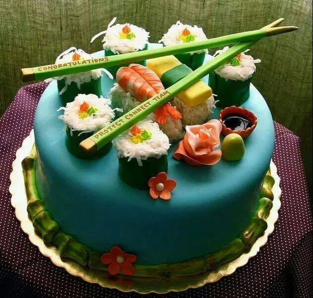 #Sushi Cake .. nice work / Creatie ♥|yasmine Akenfarさん