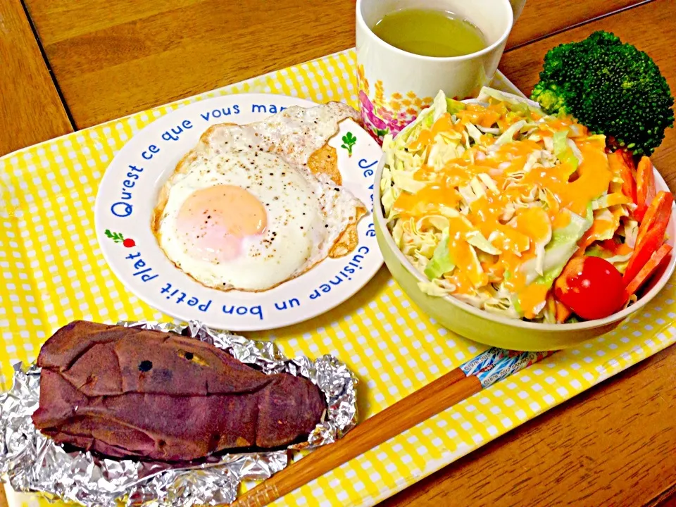 朝ごはん(^^)焼き芋‼|くりちさん