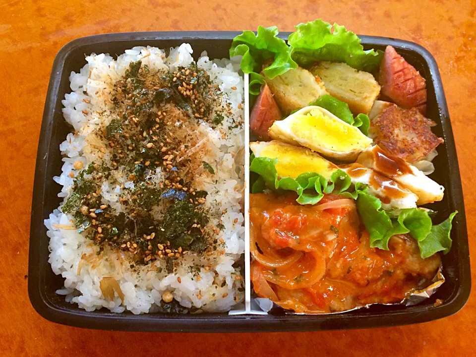 チキントマト煮弁当。|ふかさくさん