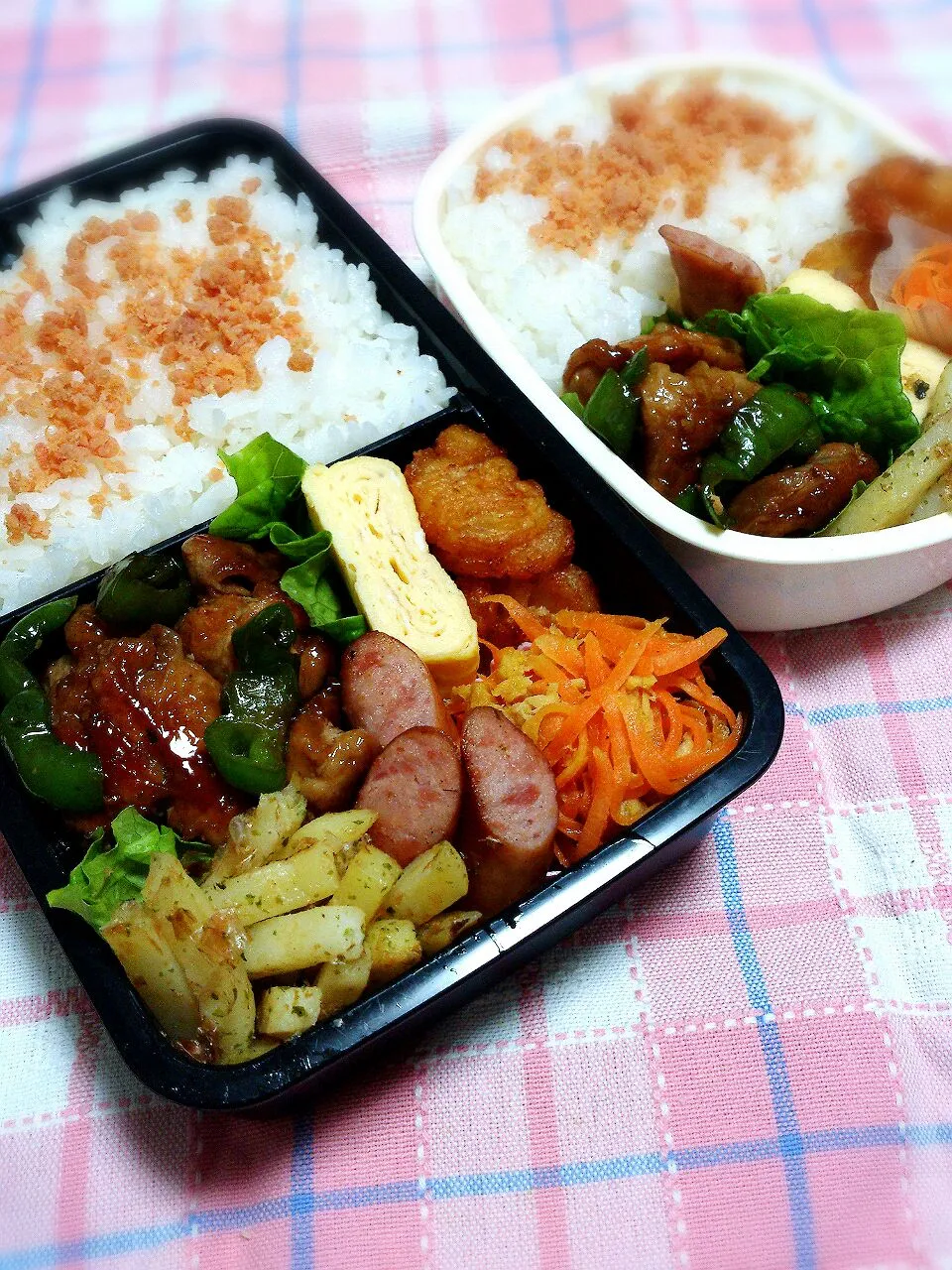 Snapdishの料理写真:2014.12.15 男子高校生弁当|yukiさん