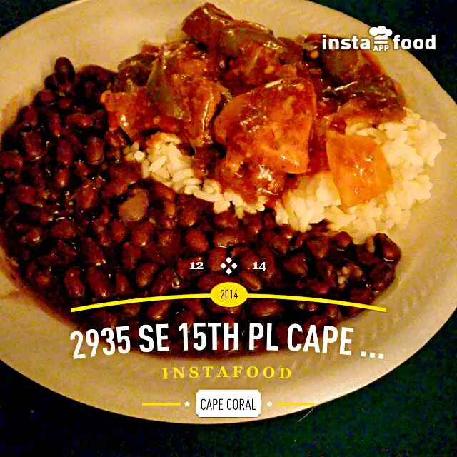 Pepper steak and rice & black beans #instafoodapp #instagood #goodeats #homecook|christl babcockさん