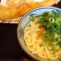 釜玉うどん 大あなご かしわ天|sat miyataさん