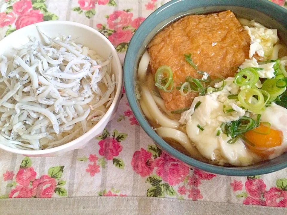 しらす丼＆月見きつねうどん|Qootaroさん