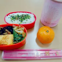 #お弁当 #卵焼き #ひじき #ほうれん草のゴマ和え|みさとさん