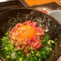 Snapdishの料理写真:ローストビーフ丼@飯田橋・Kazu